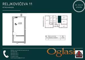 G3 - 23.2 m2 - GARSONJERA U IZGRADNJI! RELJKOVIĆEVA 11 - PETROVARADIN, NOVI SAD!